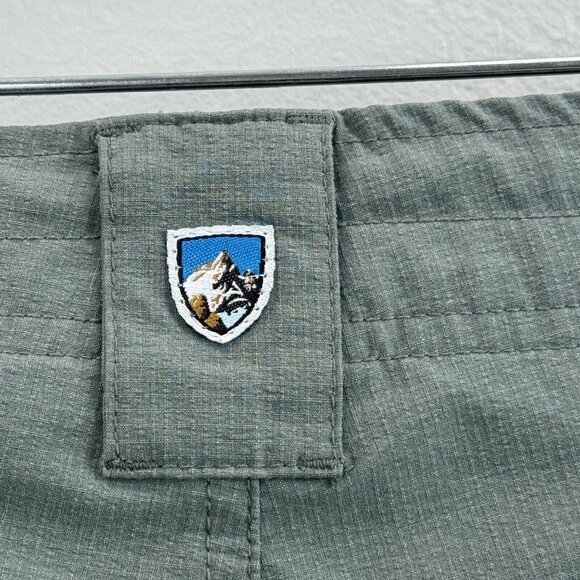 Kuhl Womens Outdoor Hiking Shorts Size 6 Green Low Rise Pockets Drawstring - Picture 7 of 12